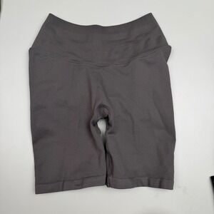 Skims Biker Shorts Ruched Booty Lift Seamless Athleisure Carbon Grey Size S/M